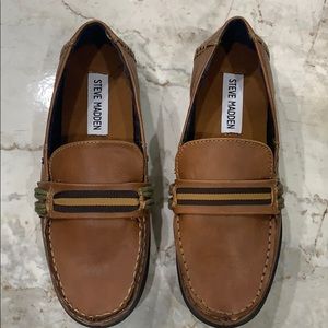 COPY - Steve Madden boys 2 cognac leather driver …